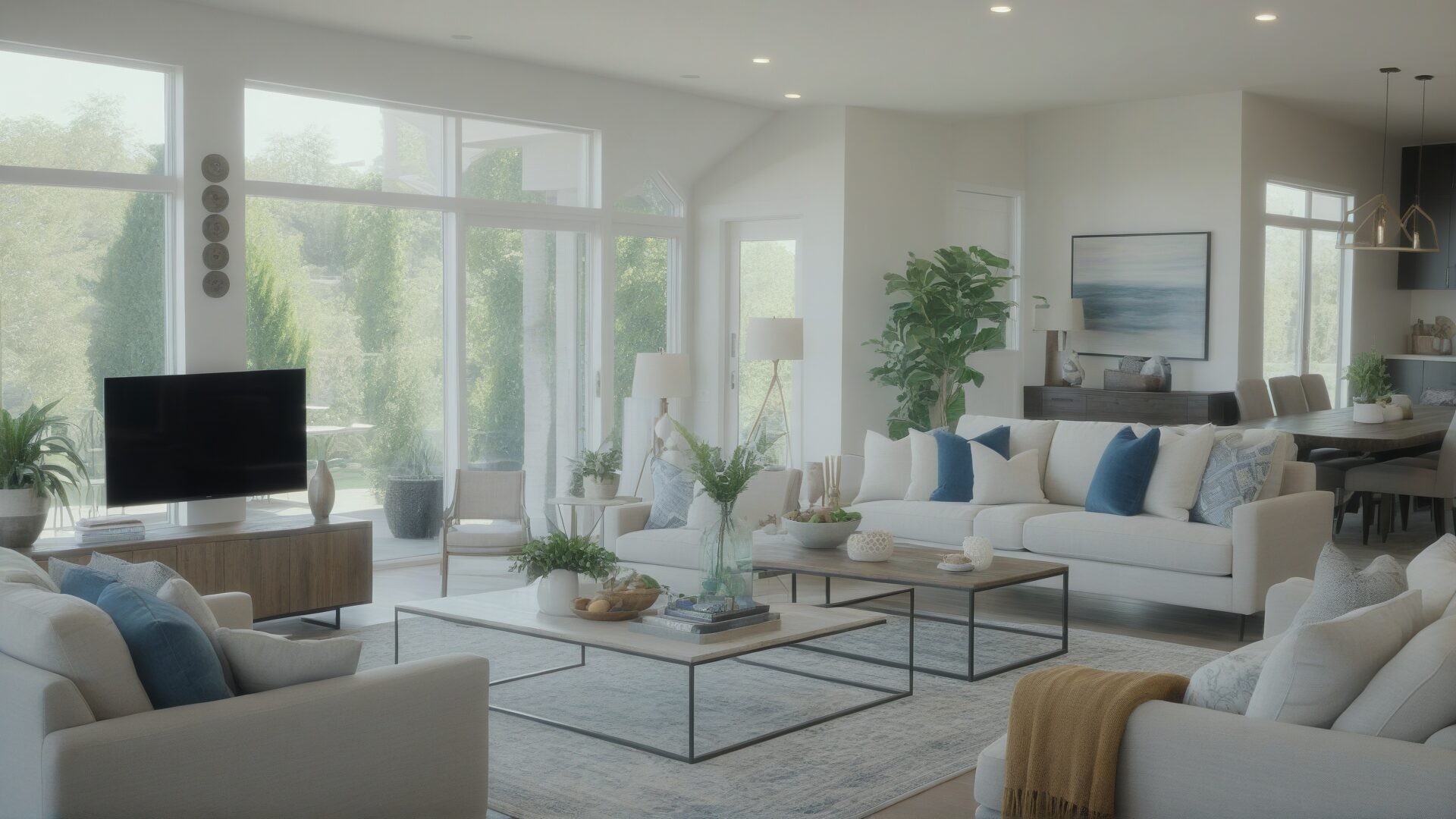 Panorama salon — rénovation T&T Properties